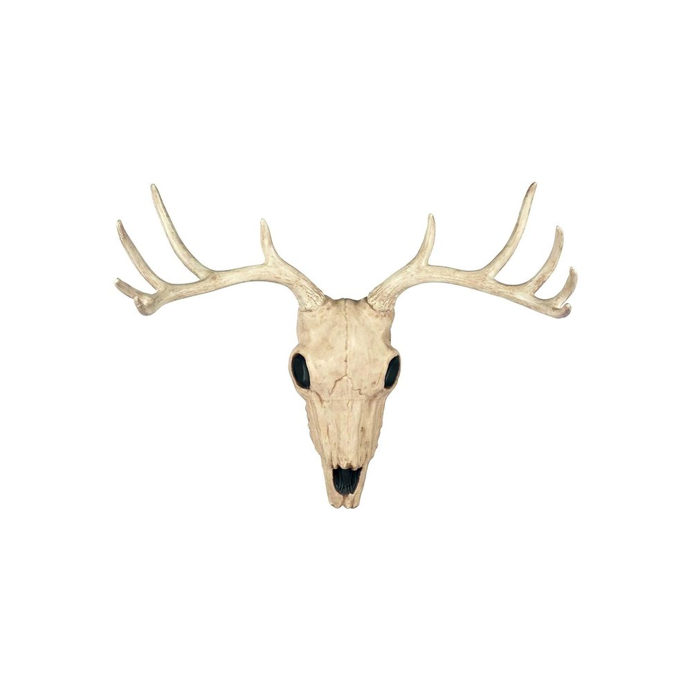 Faux Taxidermy 10 Point Buck Deer Skull Hanging Wall Decor, 21.5" Wide, Living🤩